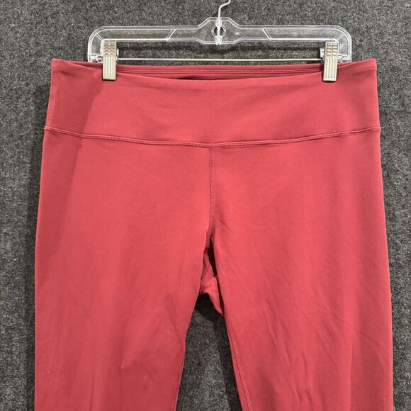 prAna Leggings Women's XL Extra Large Red High Rise Yoga Pants Stretch Athletic - Picture 2 of 10
